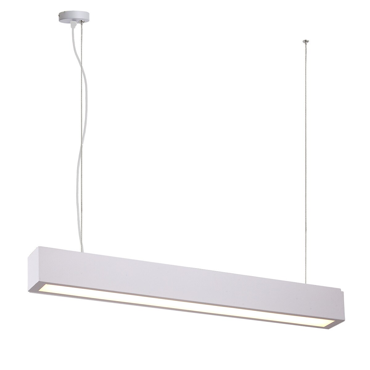 Lampa sufitowa wisząca Light Prestige Ibros biały LED CCT 3000K/4000K/6000K (regulowana) 1 szt.