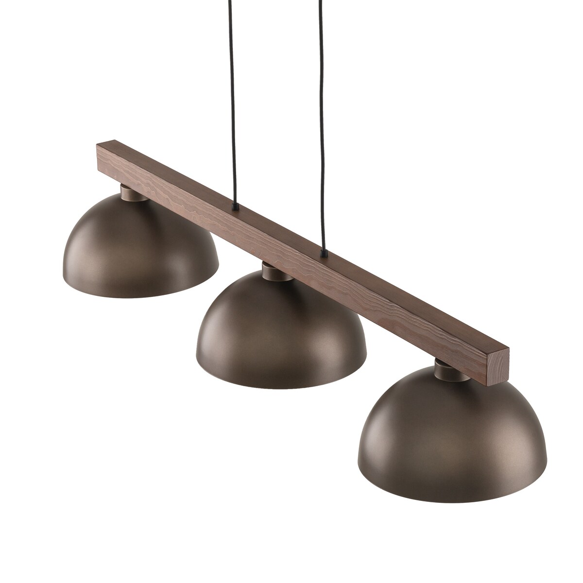 Lampa wisząca TK Lighting OSLO BROWN 6299 3xE27 metal drewno regulowana industrialna