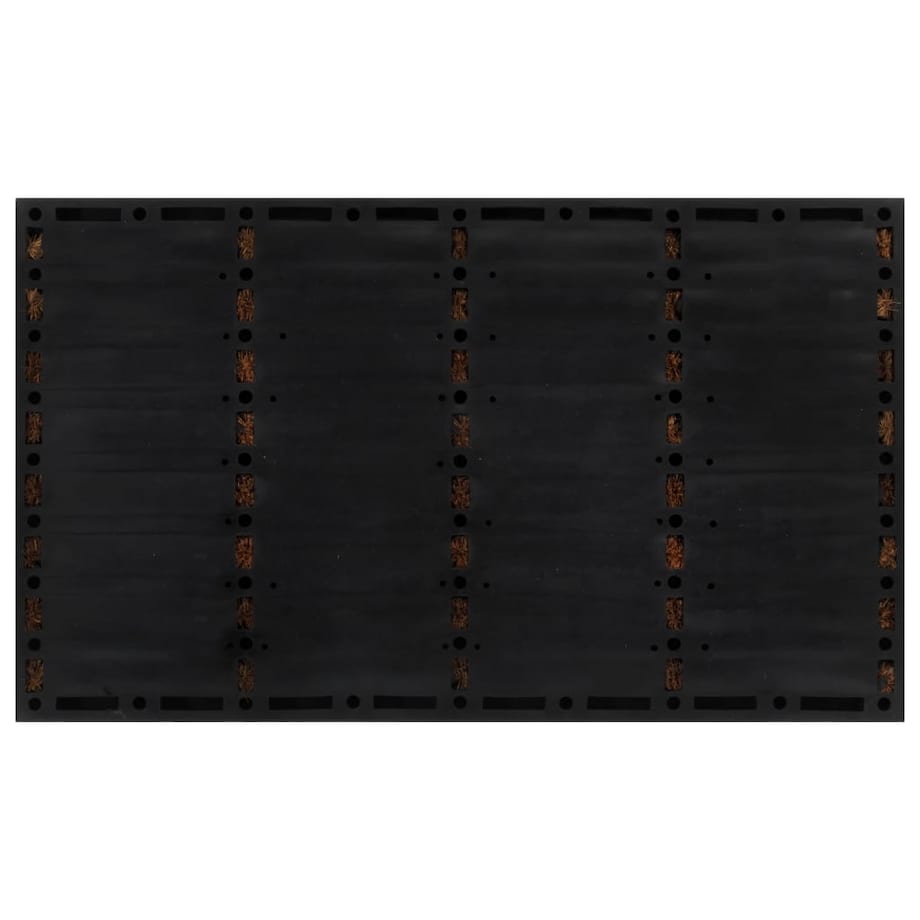 vidaXL Wycieraczka, prostokątna, 45x75 cm, guma i włókno kokosowe