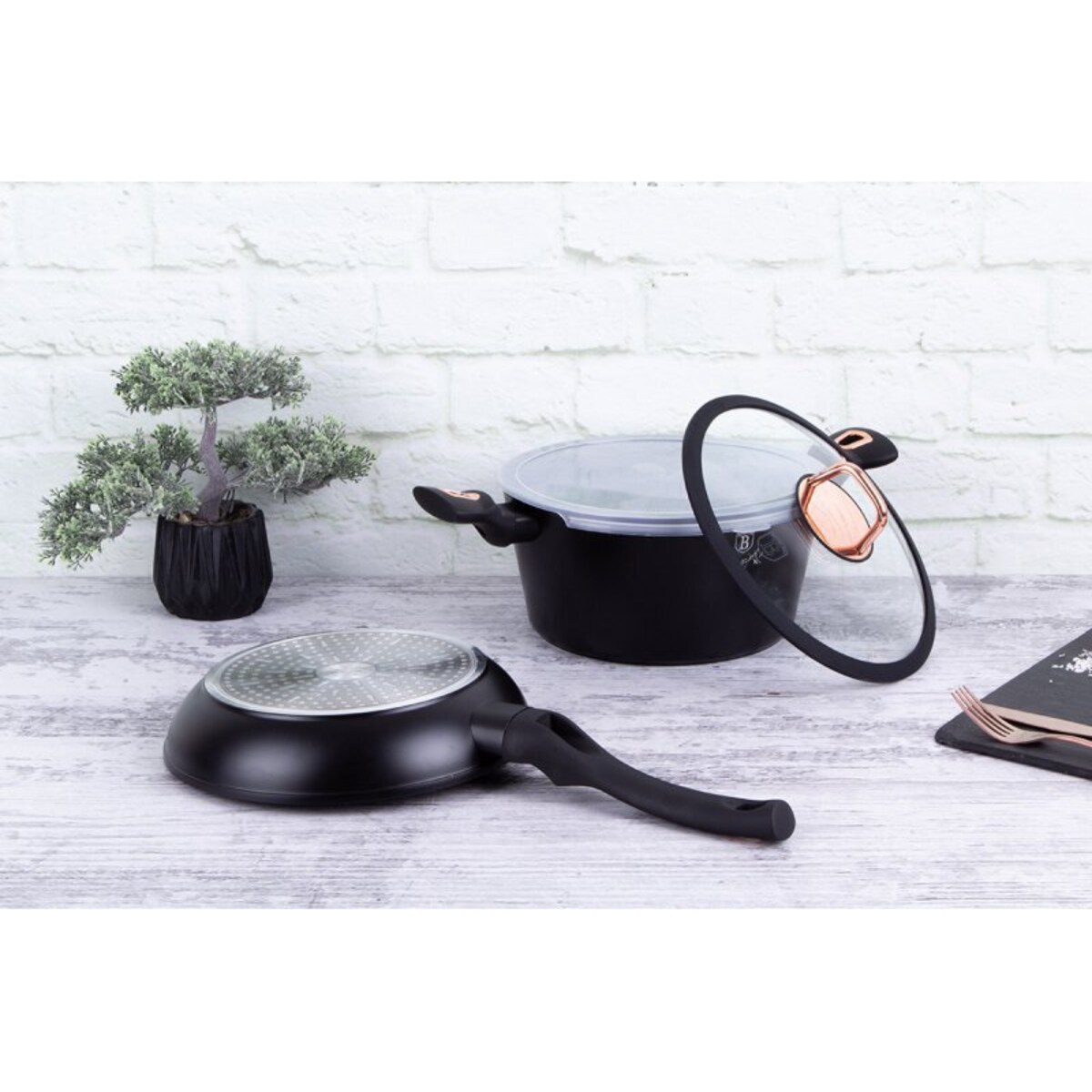 Garnek I Patelnia Berlinger Haus Black Rose