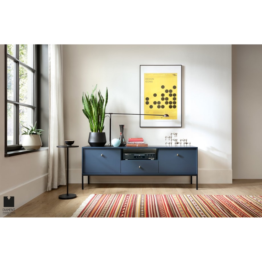 Szafka RTV Evora granatowa