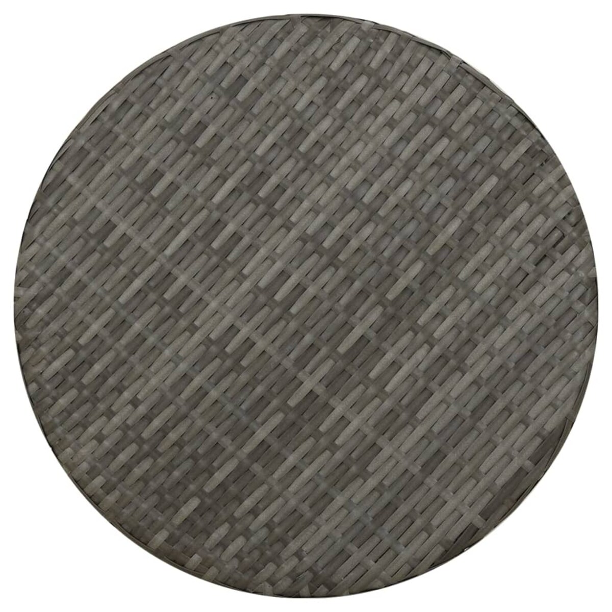 vidaXL Stolik herbaciany, szary, 45 cm, polirattan