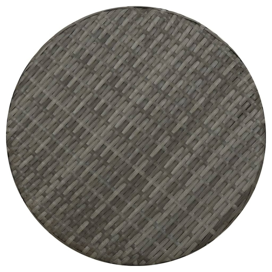 vidaXL Stolik herbaciany, szary, 45 cm, polirattan