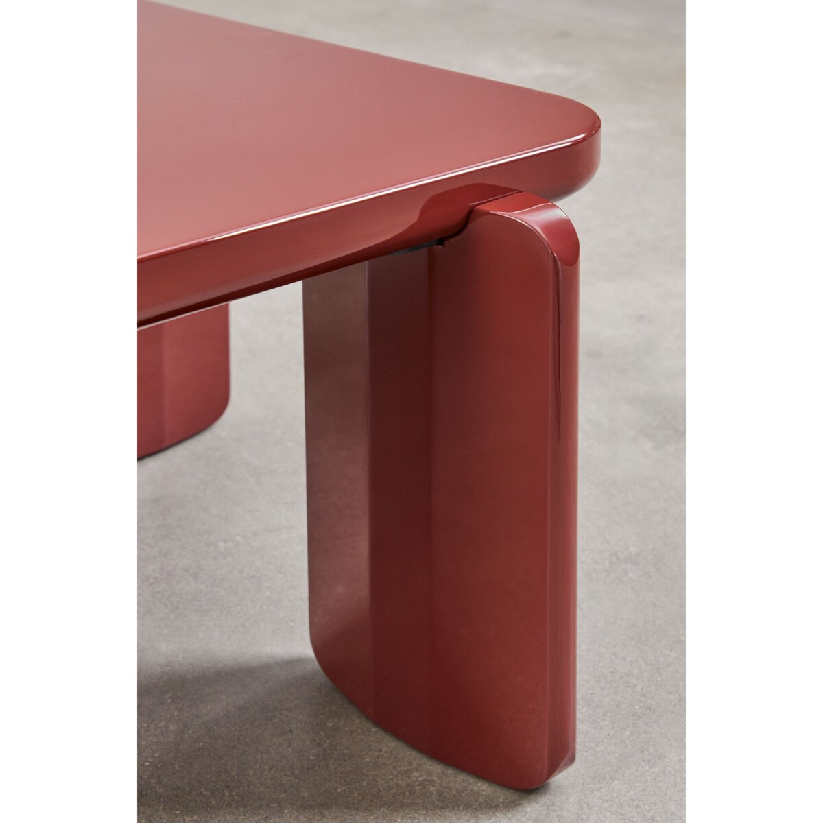 Stolik kawowy z MDF 120x60 cm Genewa ciemnoczerwony