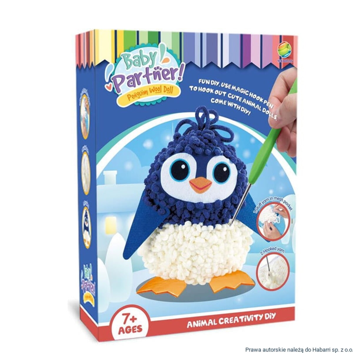 Szydełkowanie - Poduszka pingwinek