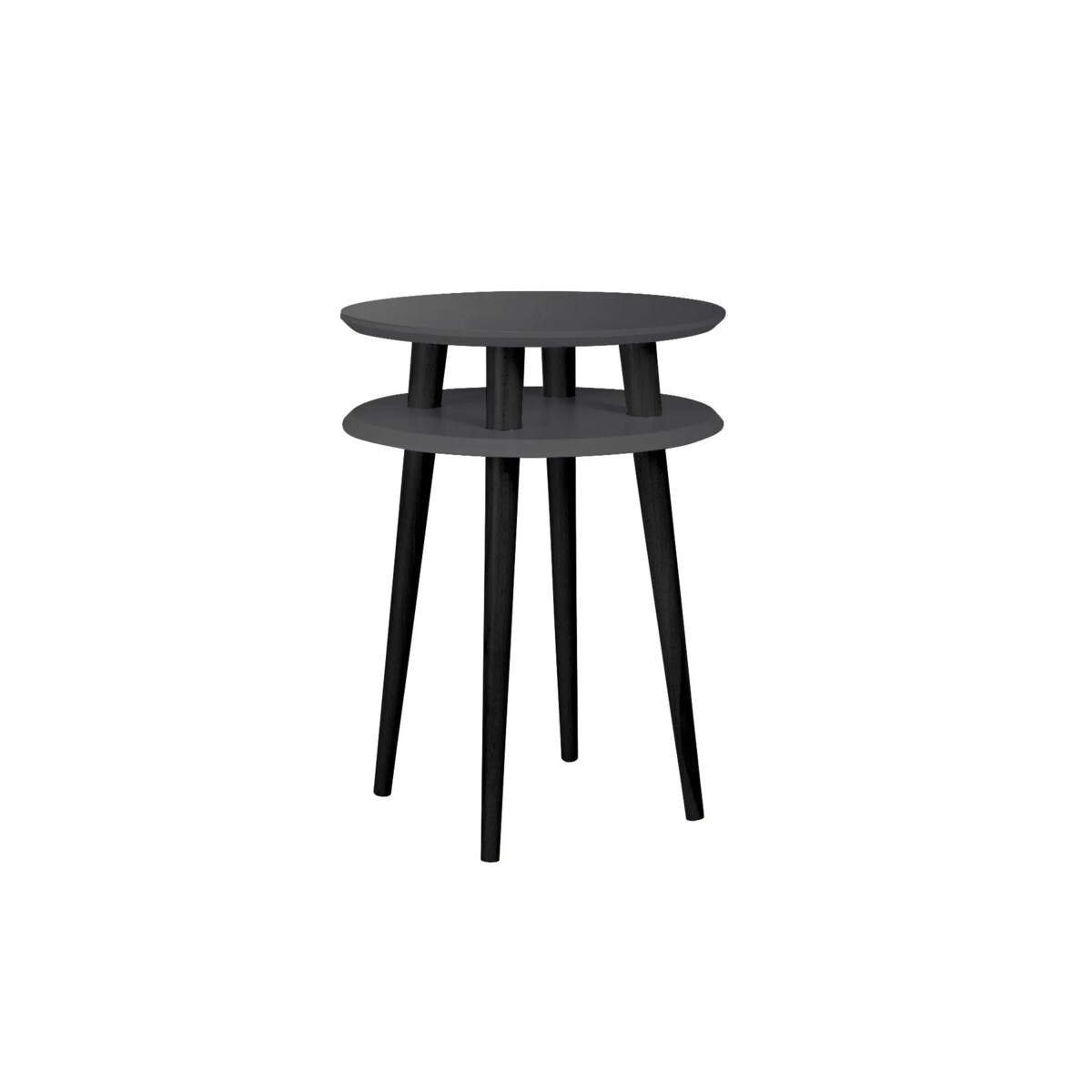 Stolik kawowy UFO HIGH 45x45 grafitowy/czarny