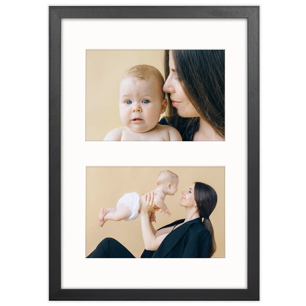 Ramka na 2 zdjęcia 10x15 cm foto galeria zdjęć multirama czarna 21x30 cm FRAMAI