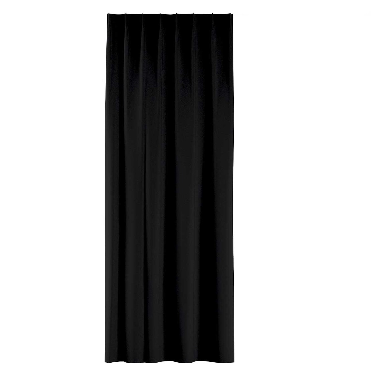 Zasłona na haczykach flex pojedynczych 130x245 czarny