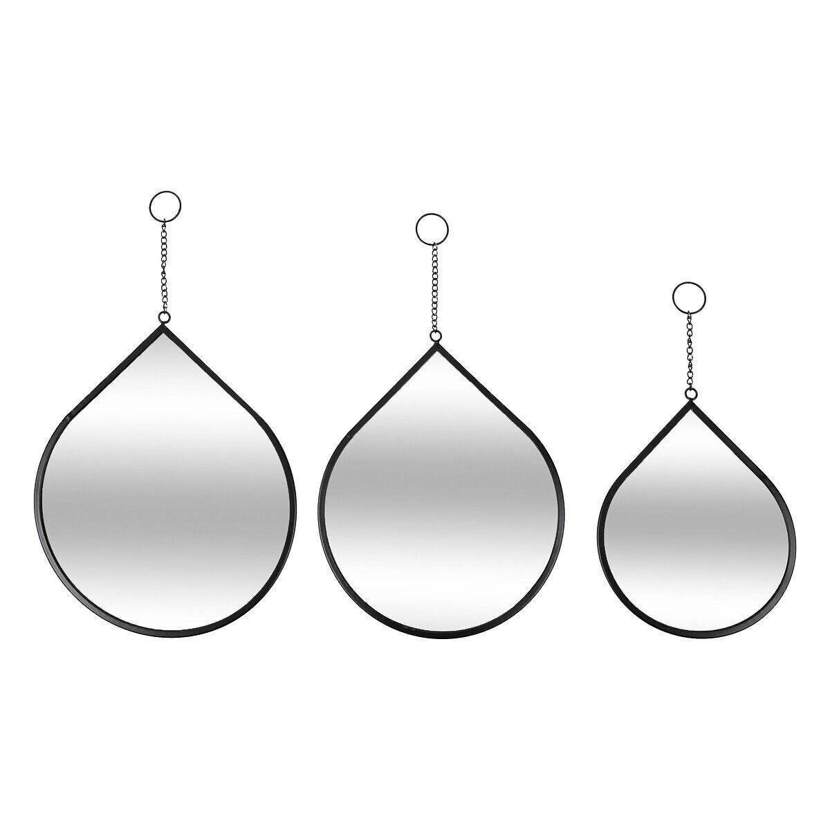 Zestaw luster metalowych w kształcie kropli LENY, 3 szt.