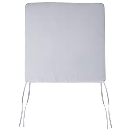 Zestaw 8 poduszek na krzesło ogrodowe SASSARI PREMIUM 46 x 46 cm Jasnoszary