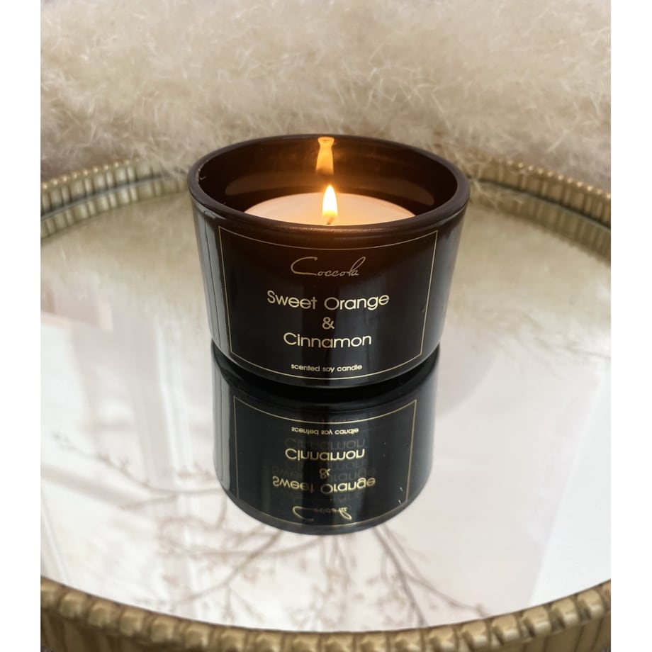 Sweet Orange & Cinnamon- ekologiczna naturalna świeca sojowa t-ligth - 3 sztuki tlight duże