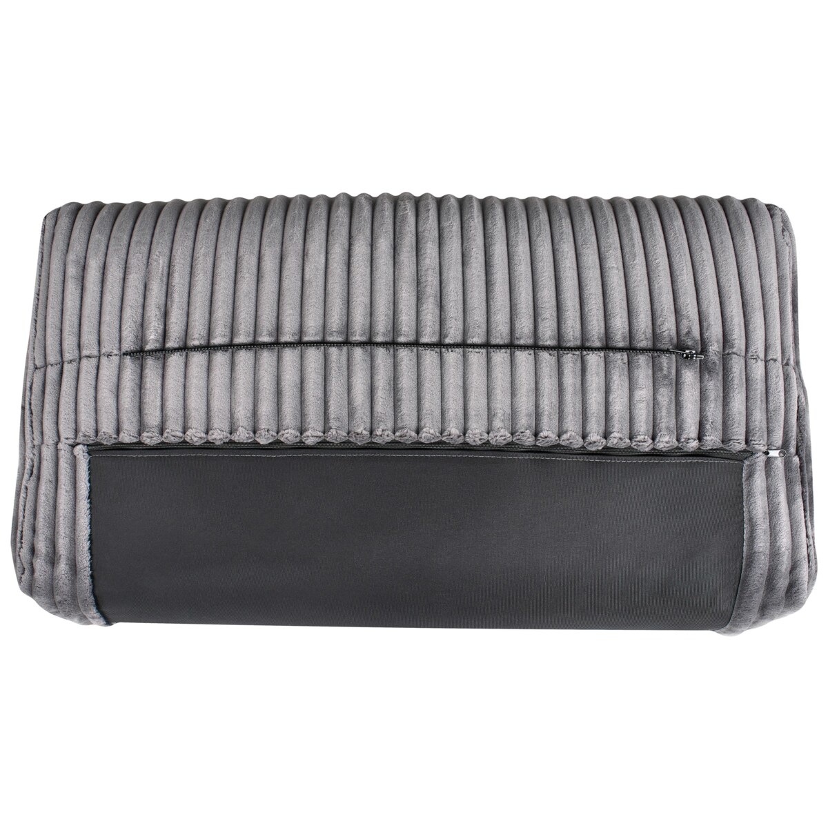 Sofa 3-osobowa sztruksowa szara SANDORA