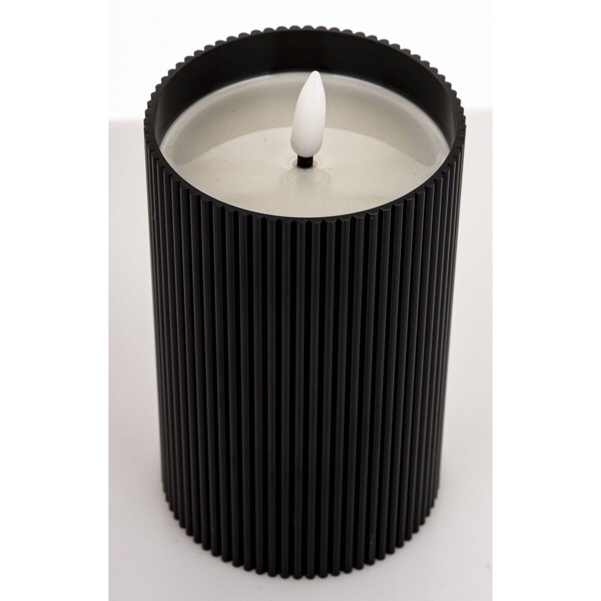 Świeca LED z tworzywa sztucznego14x8x8 cm CANDEL-2 czarna z timerem