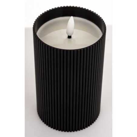 Świeca LED z tworzywa sztucznego14x8x8 cm CANDEL-2 czarna z timerem
