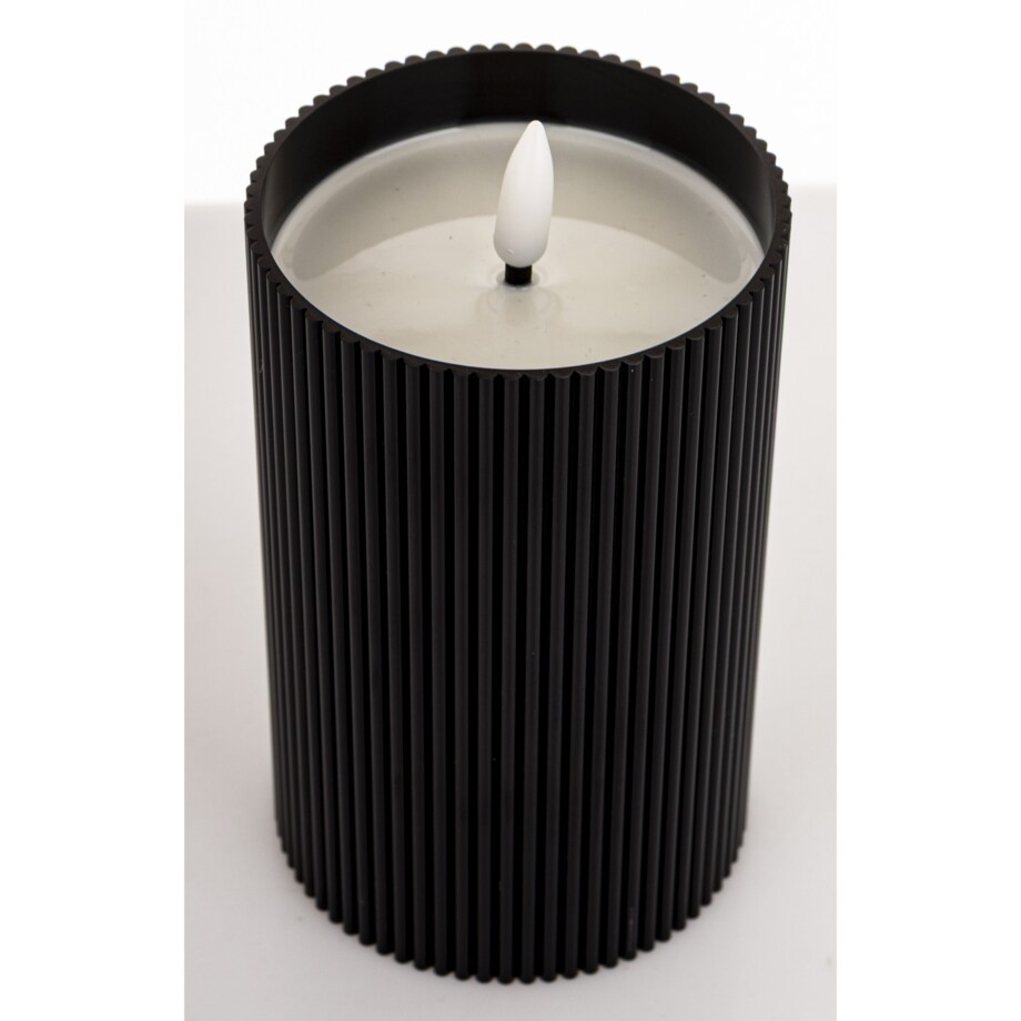 Świeca LED z tworzywa sztucznego14x8x8 cm CANDEL-2 czarna z timerem