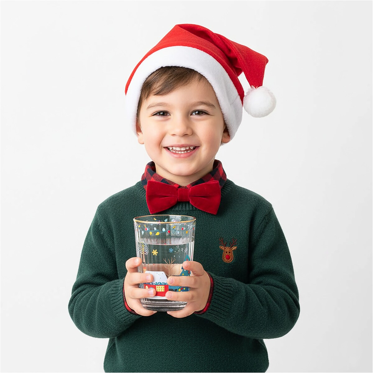 Szklanki Świąteczne Do Napojów Szklany Kubek Świąteczna Na Prezent 500 Ml