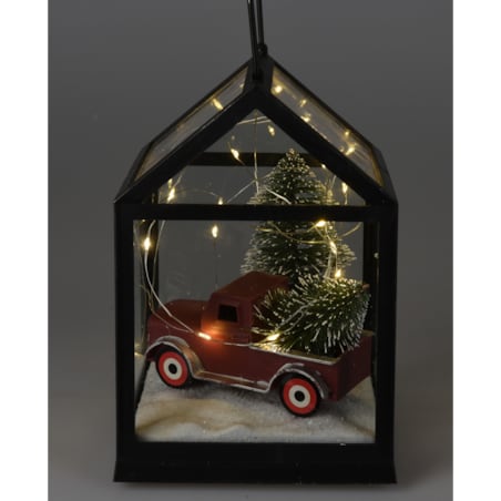 Latarenka ze scenką świąteczną, 21 cm