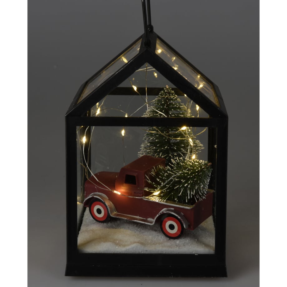 Latarenka ze scenką świąteczną, 21 cm