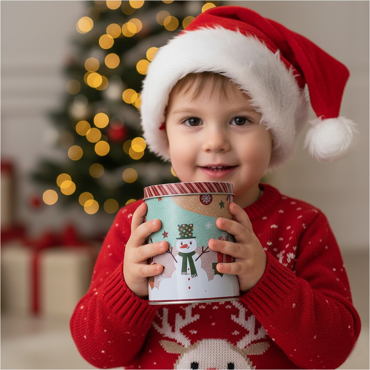 Puszka Na Pierniki Ciastka Boże Narodzenie 10X14 Cm Świąteczna Dekoracyjna Cukierki Słodycze