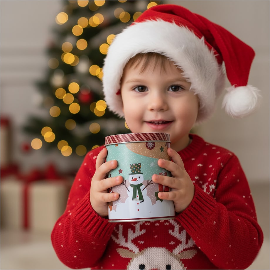 Puszka Na Pierniki Ciastka Boże Narodzenie 10X14 Cm Świąteczna Dekoracyjna Cukierki Słodycze