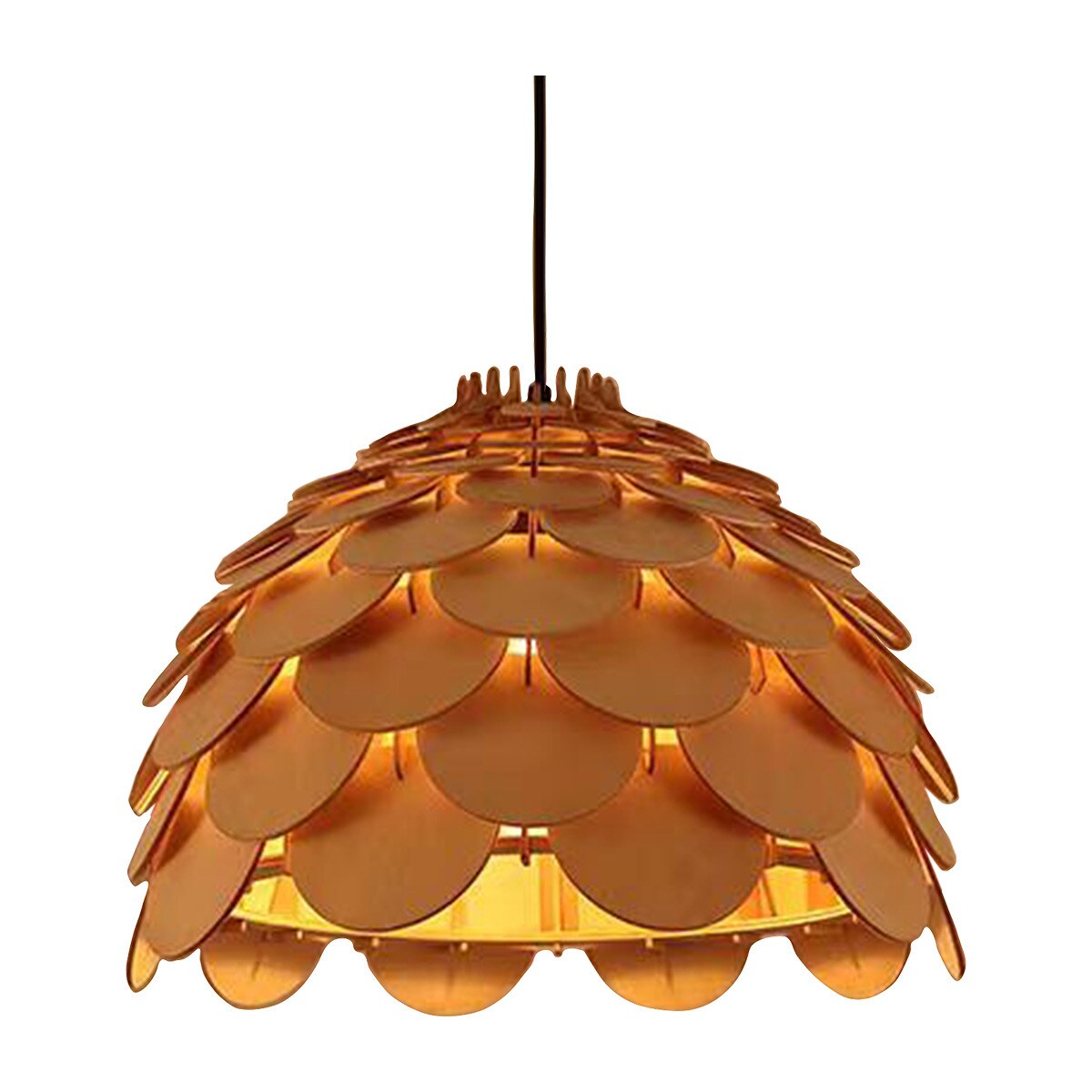 LAMPA wisząca BURGO LP-101335/1P S Light Prestige drewniana ekologiczna ananas