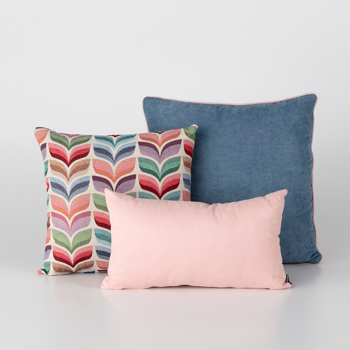 Zestaw poduszek do sypialni Homely Folk multicolor, 55x55/50x50/52x33 cm