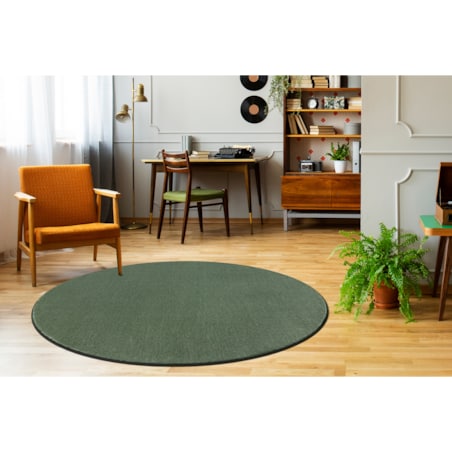 Dywan koło SEDUCTION zielony 26 miękka, koło 100 cm