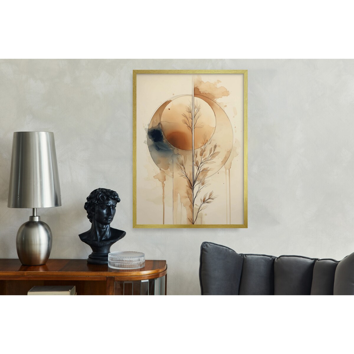 Obrazy ścienne Plakaty na ścianę w Złotej ramie do salonu sypialni 50x70