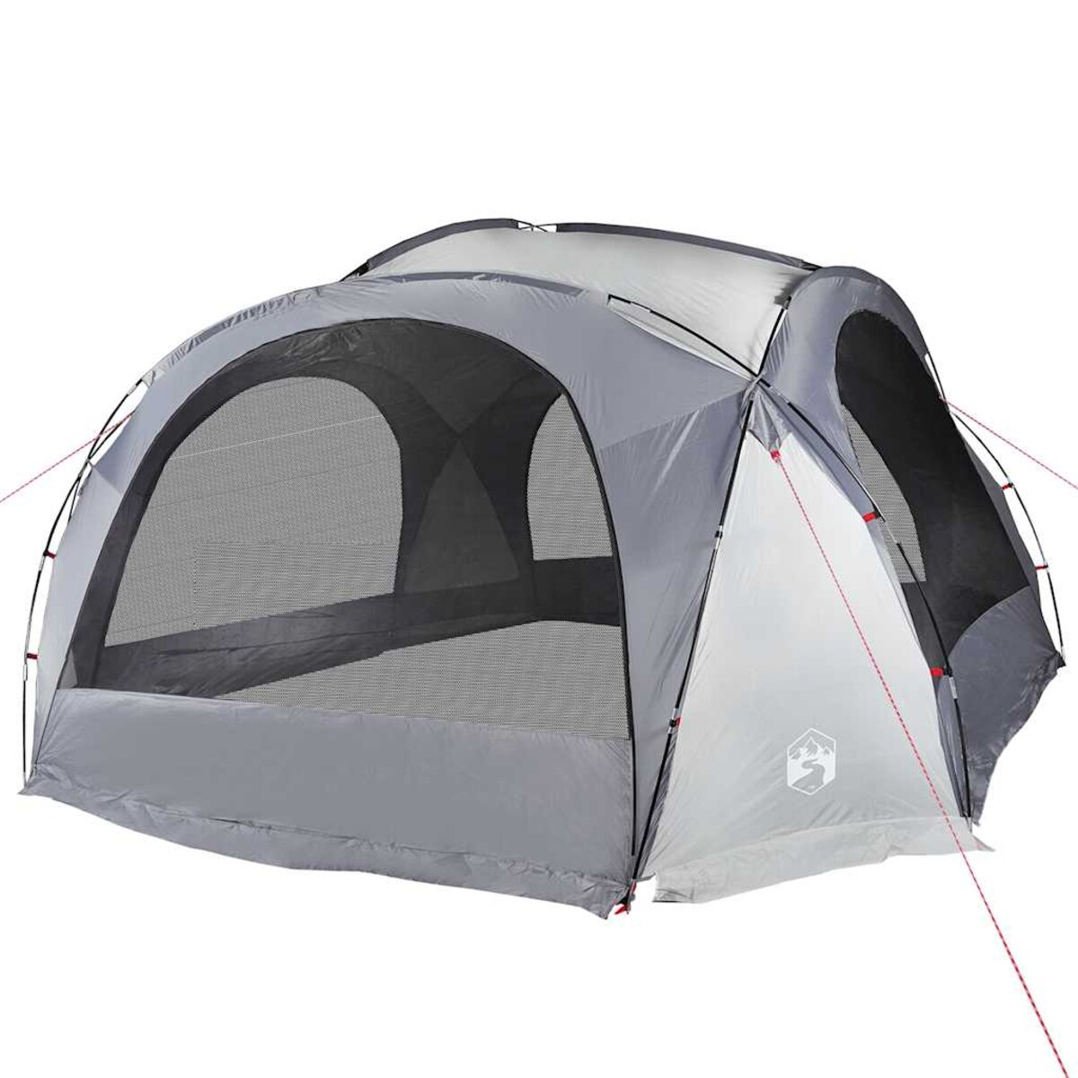 vidaXL Namiot imprezowy, biało-szary, wodoszczelny