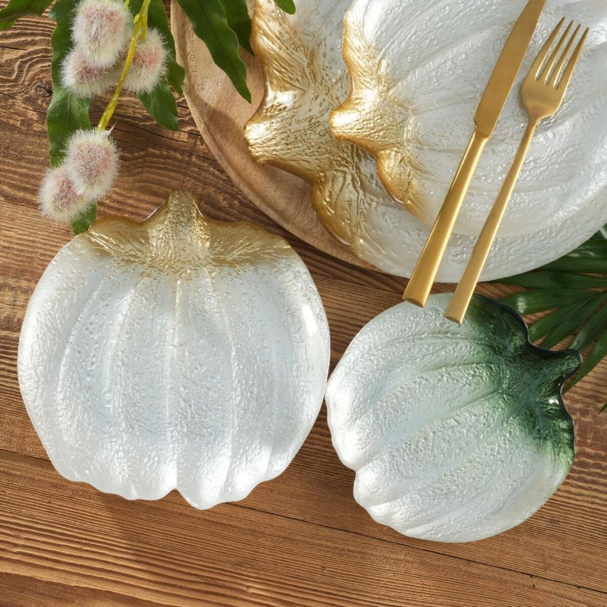 VILLA ITALIA Talerzyk szklany 20 cm PUMPKIN