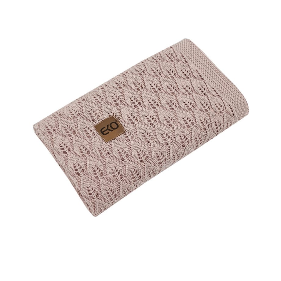 Kocyk bambusowy dla dziecka PUDROWY RÓŻ