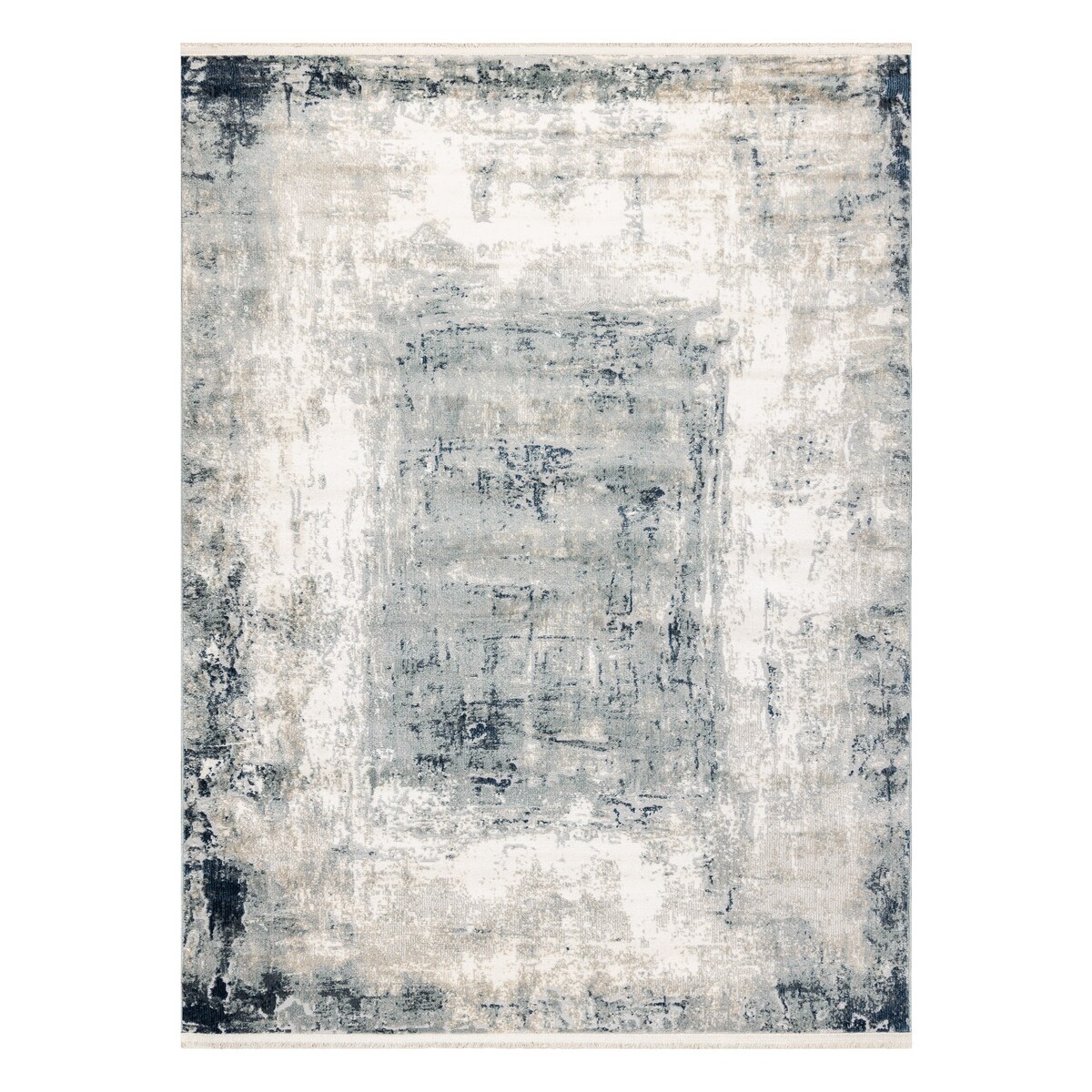 Dywan DISTIN 0845A biały / granatowy / 180x270 cm