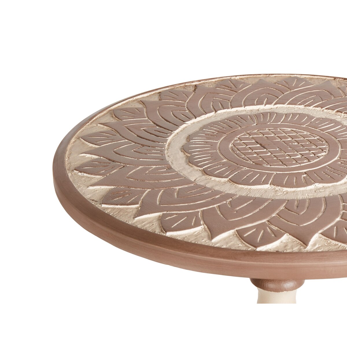 Stolik pomocniczy drewno mango ciemne EULO