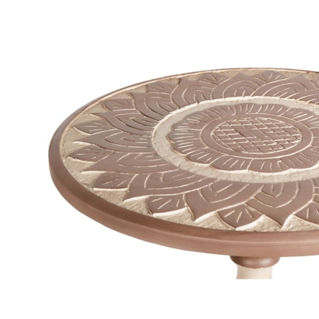 Stolik pomocniczy drewno mango ciemne EULO