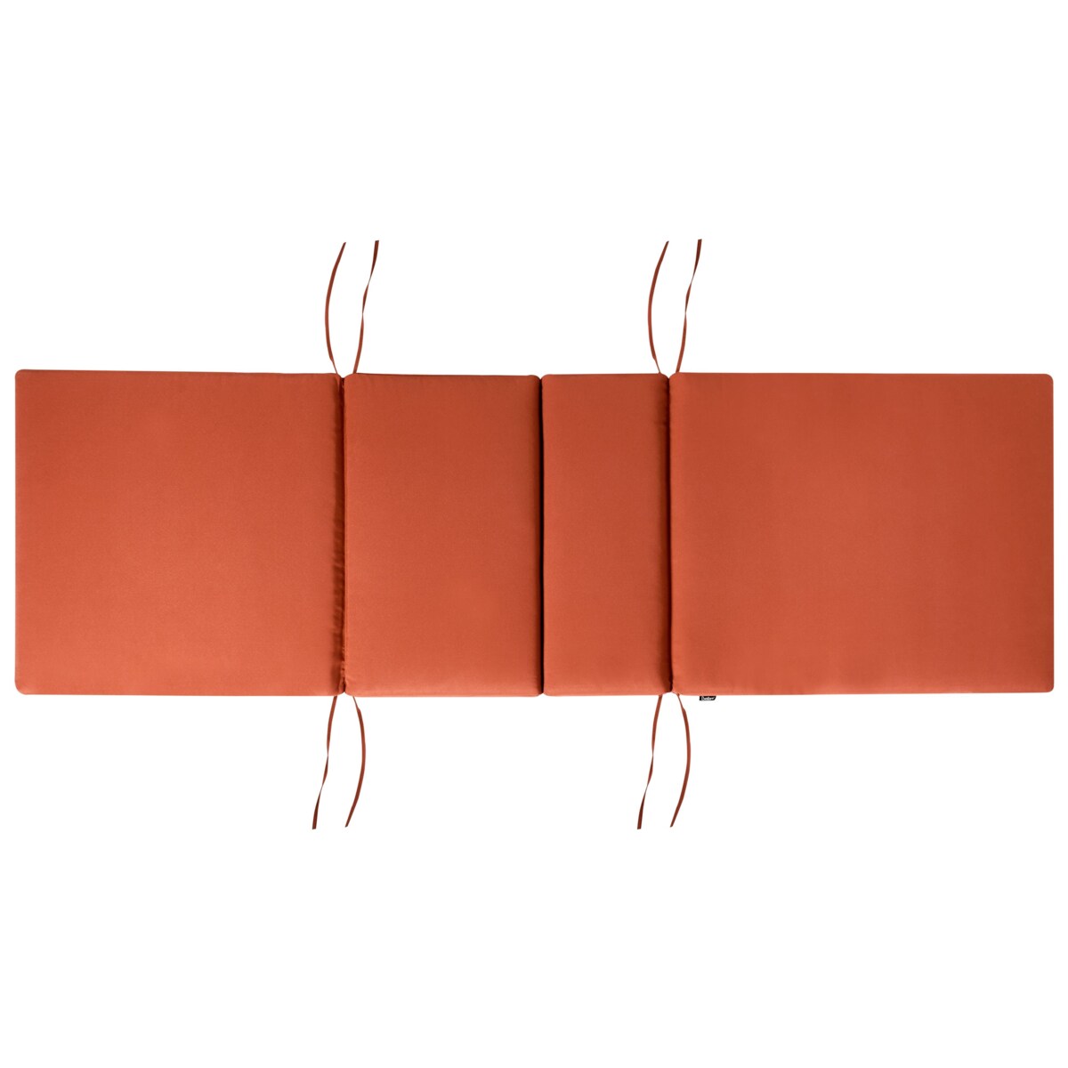 Leżak ogrodowy z poduszką AMANTEA PREMIUM Drewno akacjowe Czerwony