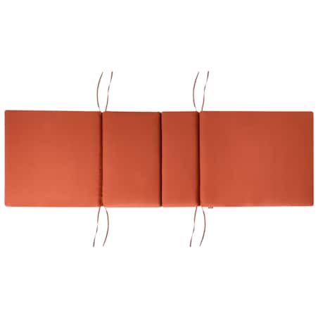 Leżak ogrodowy z poduszką AMANTEA PREMIUM Drewno akacjowe Czerwony