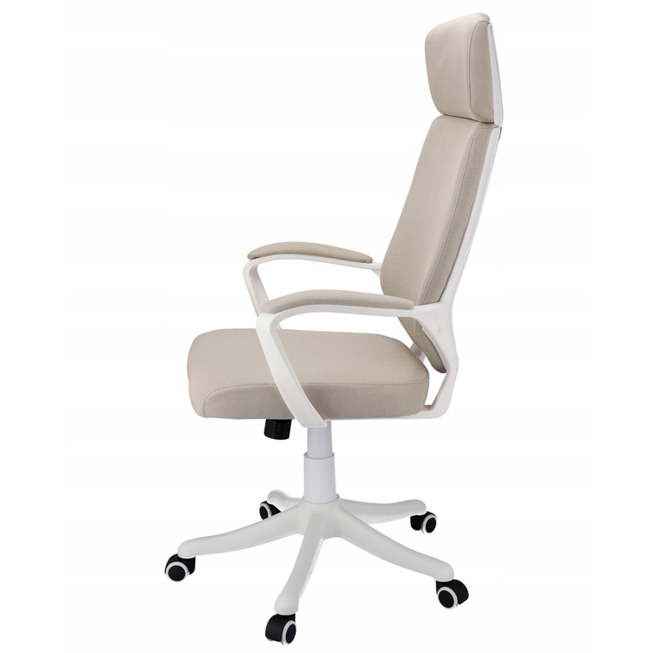 Fotel biurowy materiałowy ICON beżowy