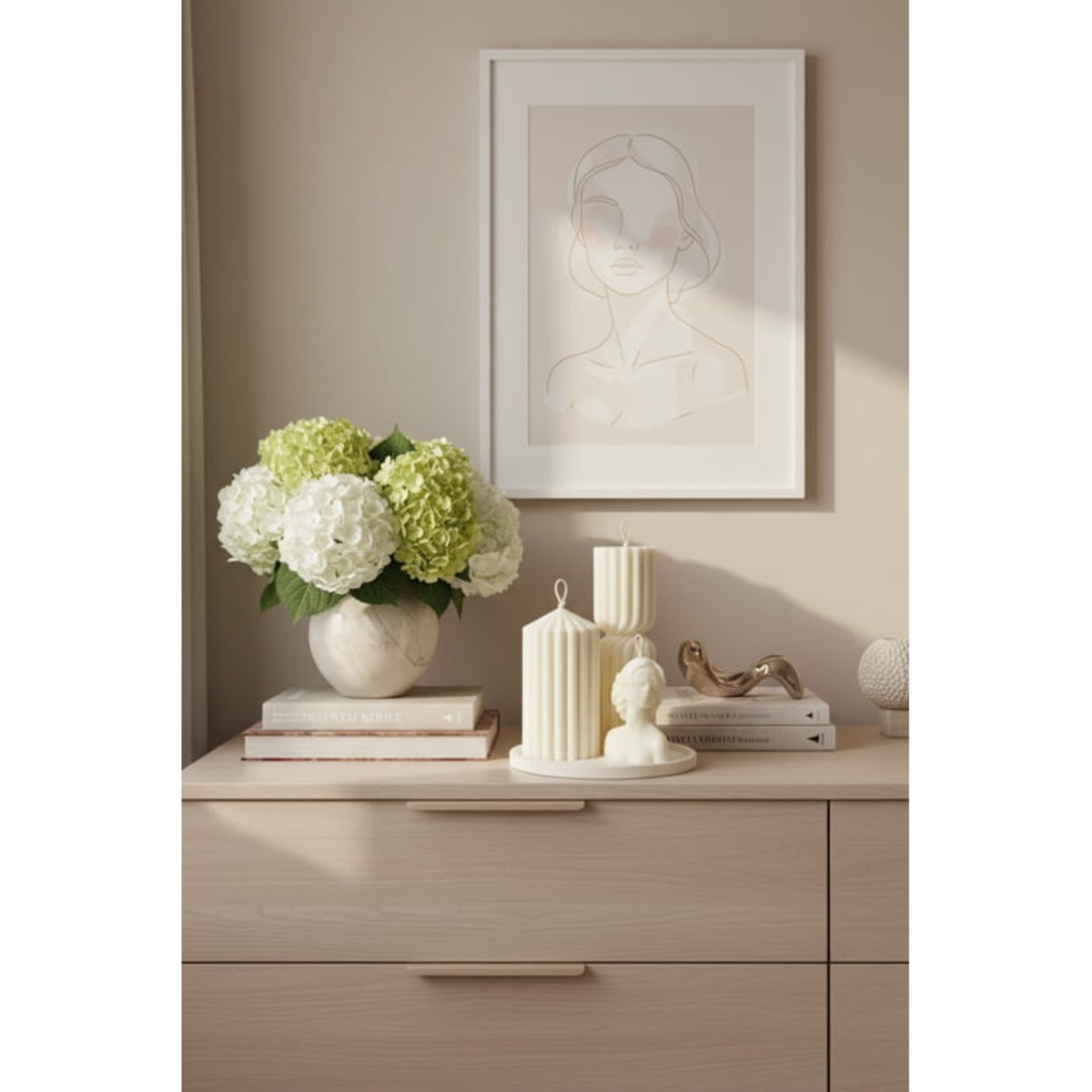 Zestaw świec sojowych Celia – elegancki prezent handmade z tacą i torbą GRATIS