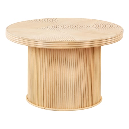 Zestaw 2 stolików kawowych ILIOS Rattan Naturalny