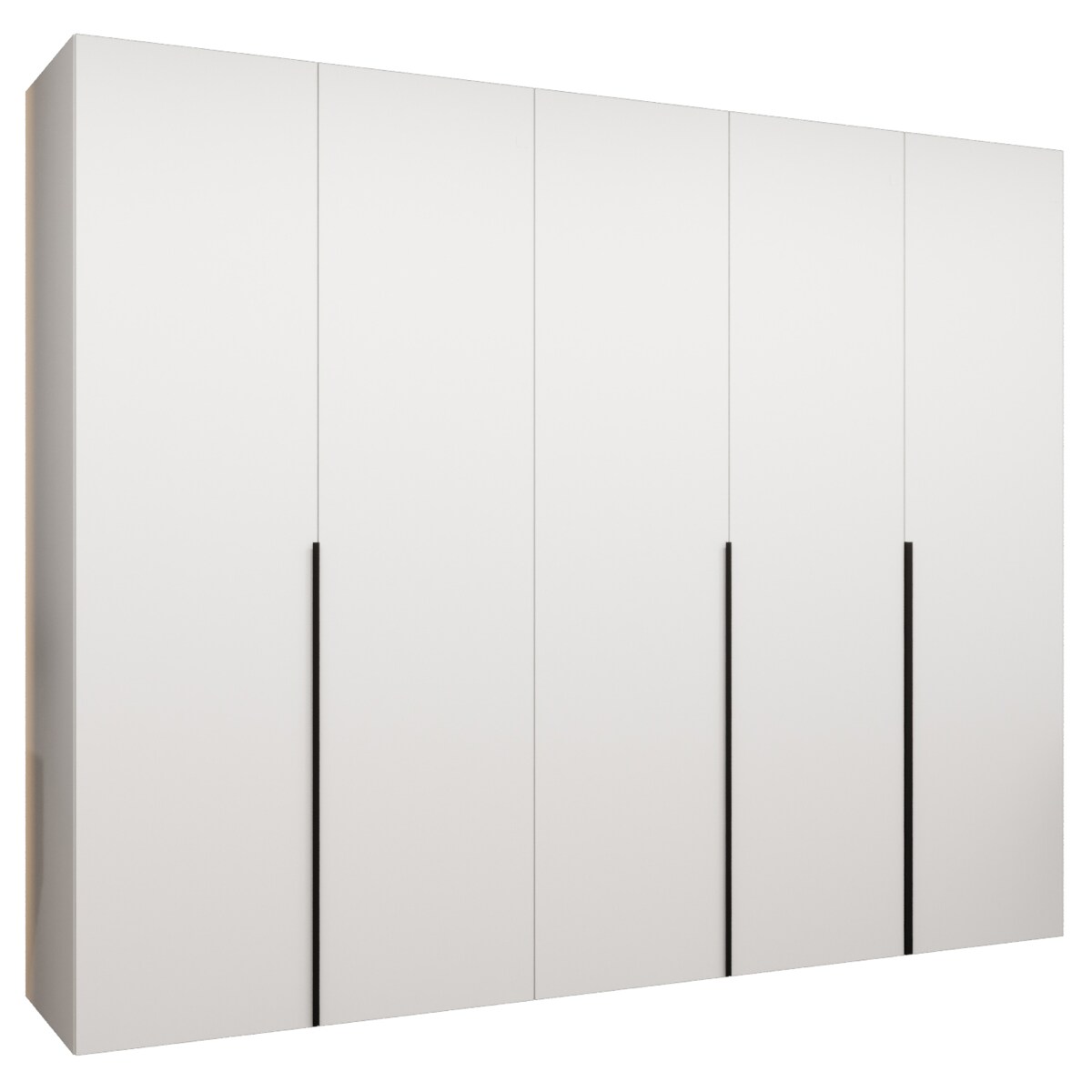 Szafa uchylna otwierana ALICANTE 1 250 wys. 202 cm Biały + u. Czarny