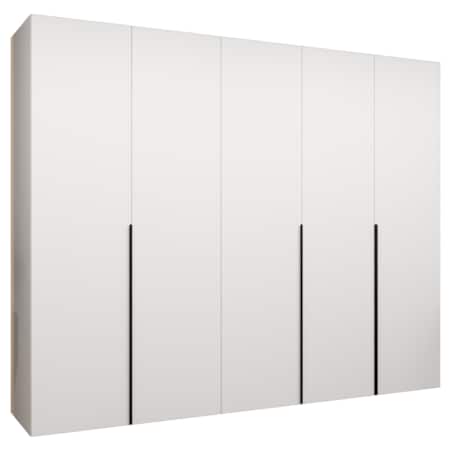 Szafa uchylna otwierana ALICANTE 1 250 wys. 202 cm Biały + u. Czarny