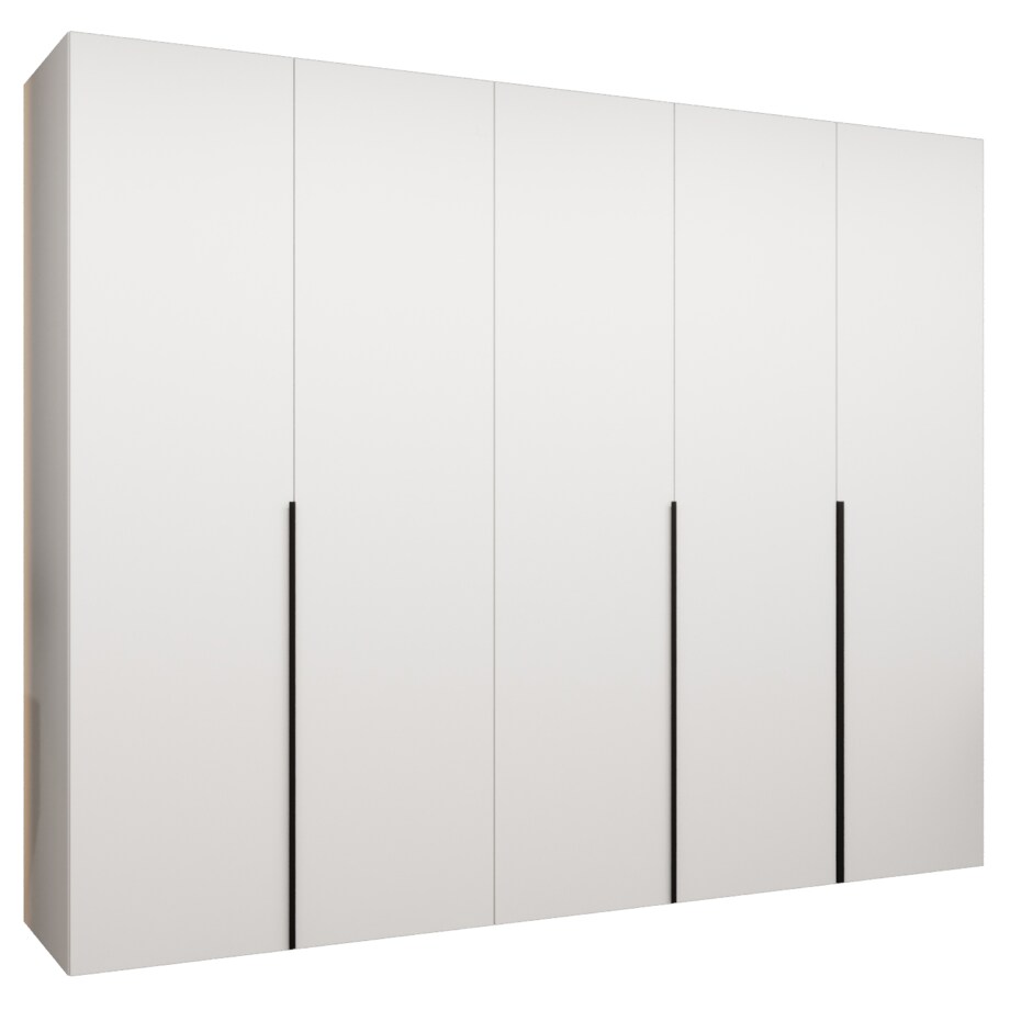 Szafa uchylna otwierana ALICANTE 1 250 wys. 202 cm Biały + u. Czarny