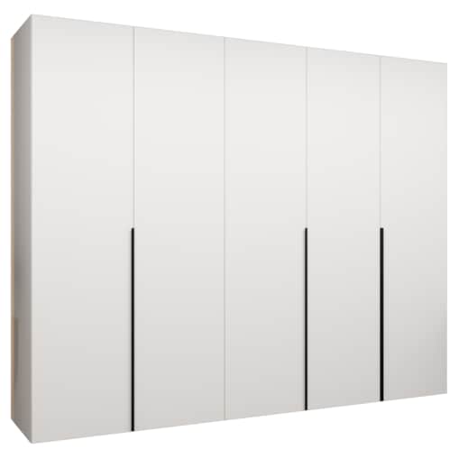 Szafa uchylna otwierana ALICANTE 1 250 wys. 202 cm Biały + u. Czarny