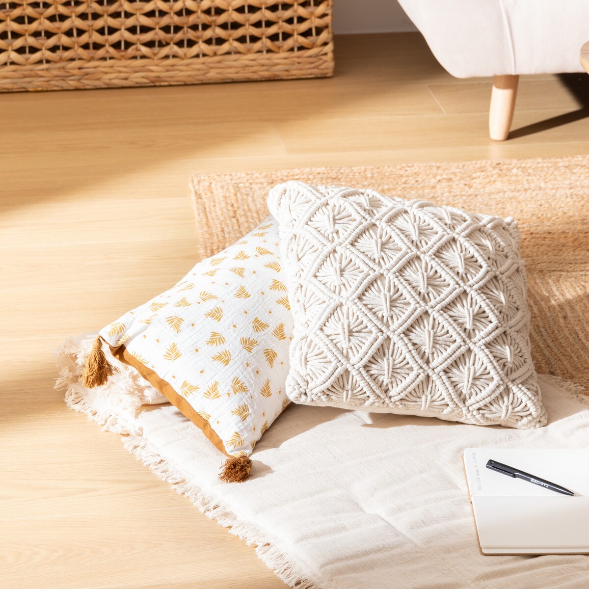 Materac podłogowy DOLCE RIVIERA, bawełniany, 60 x 180 cm