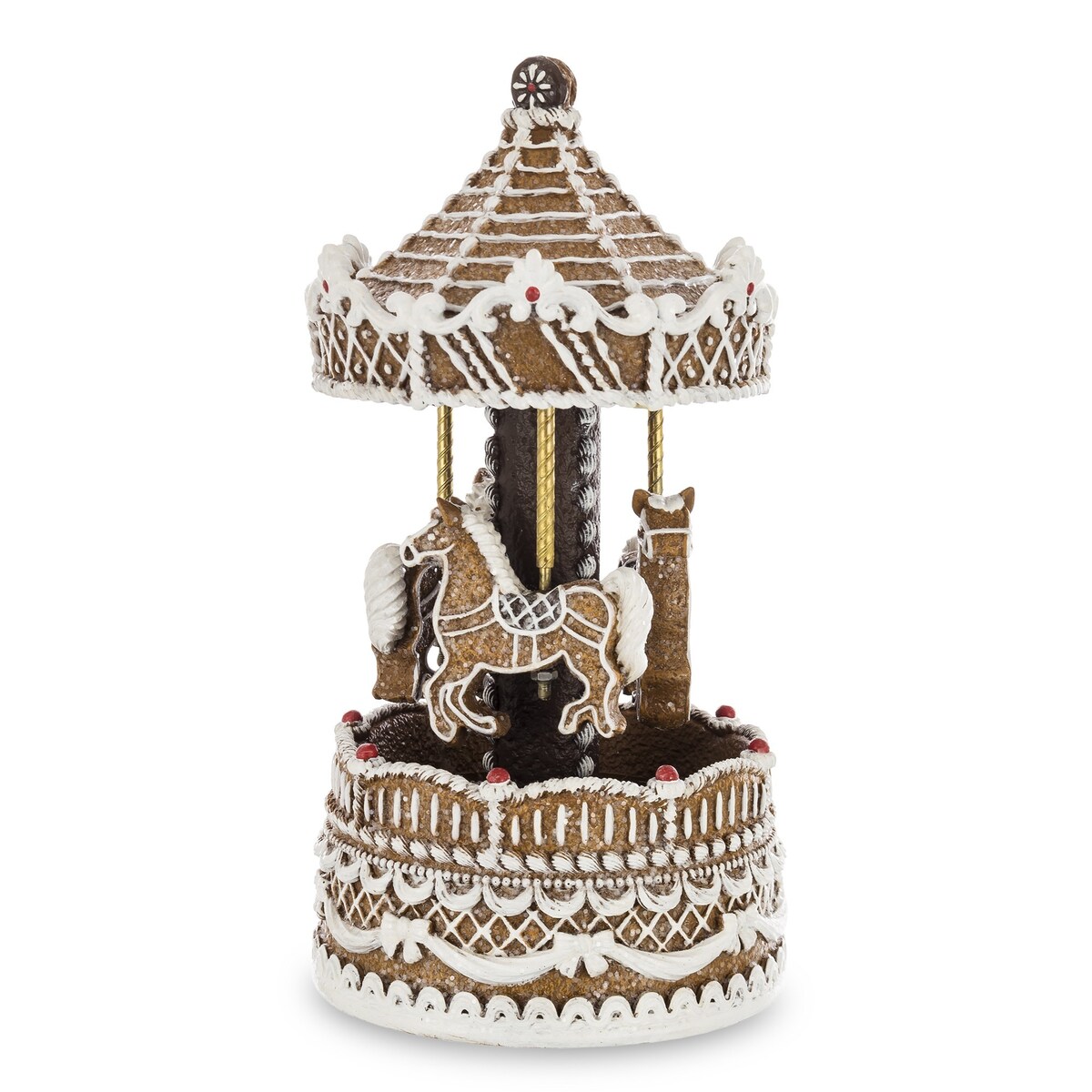 Karuzela z pozytywką brązowa 22x11,5 cm