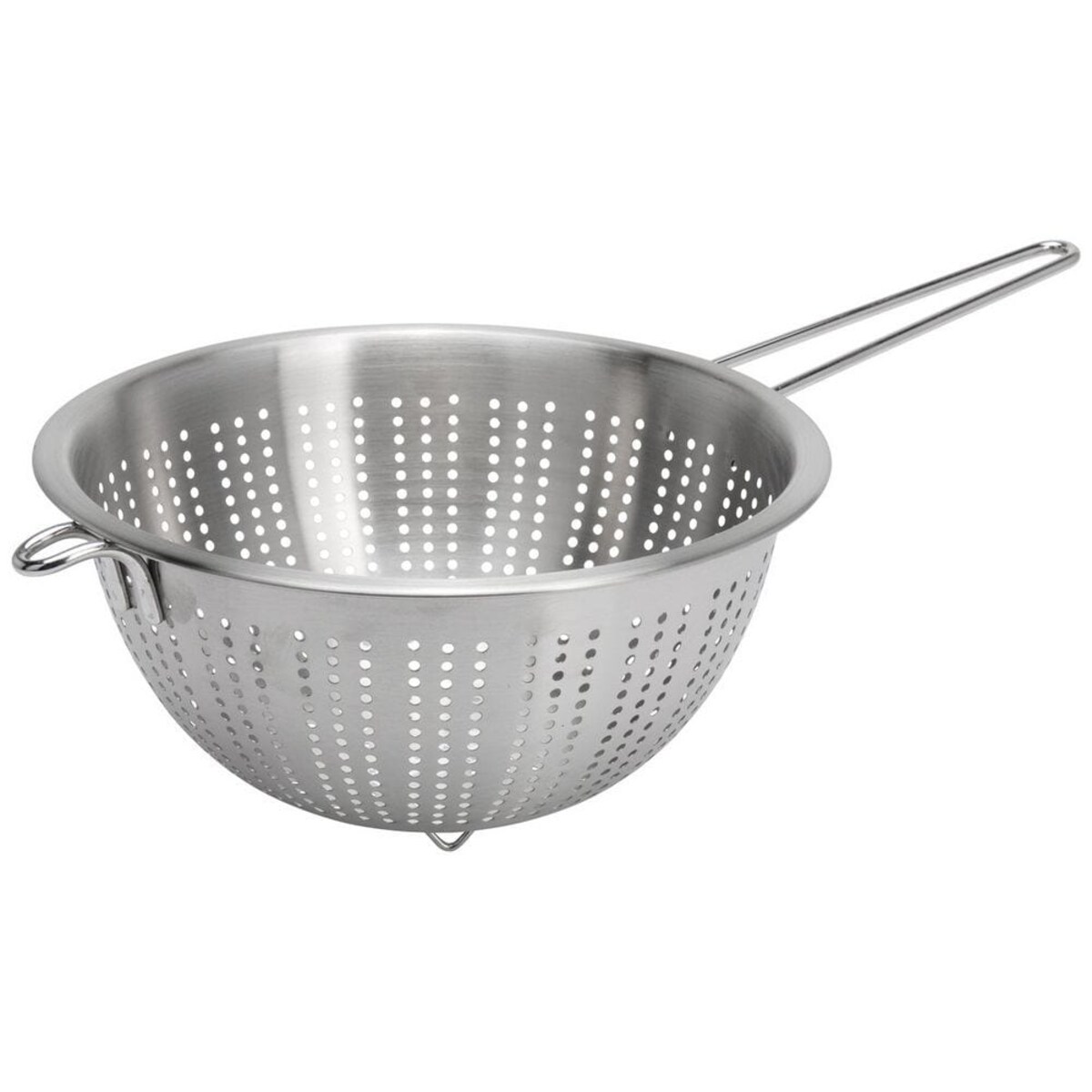 Cedzak kuchenny durszlak stalowy sitko miska ociekacz z uchwytem okrągły 24 cm