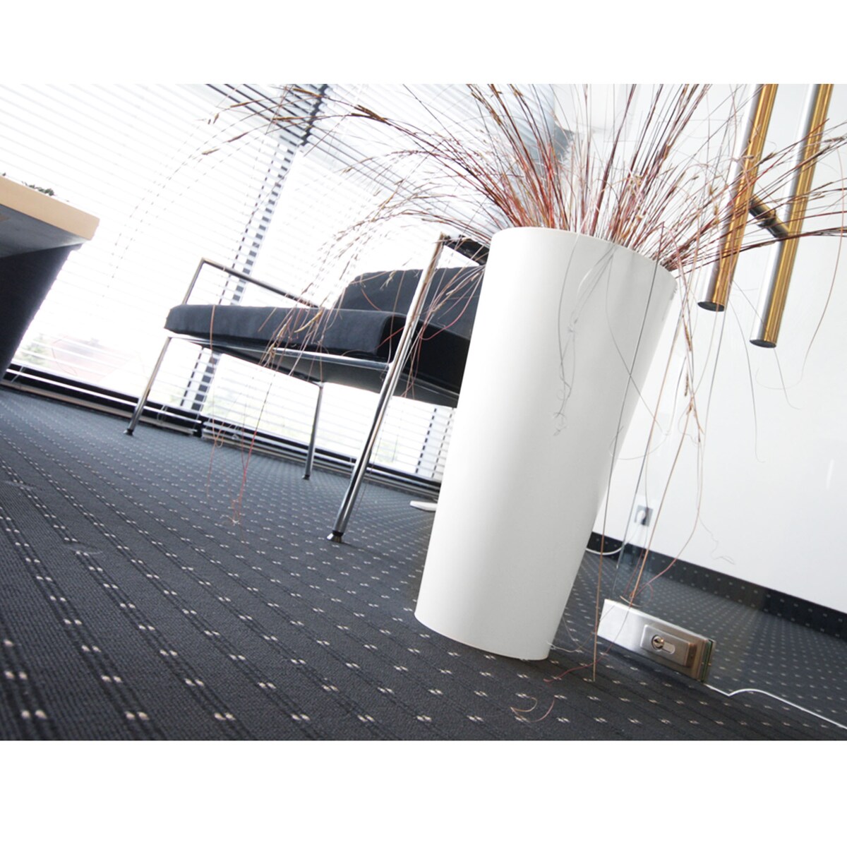 Donica Wysoka Z Wkładem Doniczka Ogrodowa 47,6 Cm