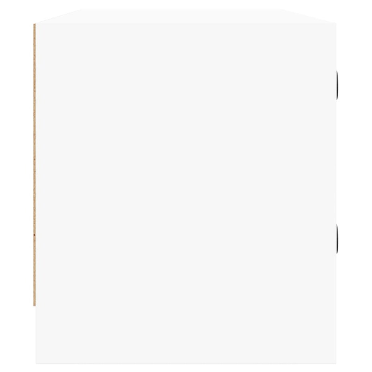 vidaXL Szafka TV ze szklanymi drzwiami, biała, 102x37x42 cm