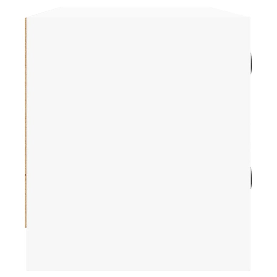 vidaXL Szafka TV ze szklanymi drzwiami, biała, 102x37x42 cm