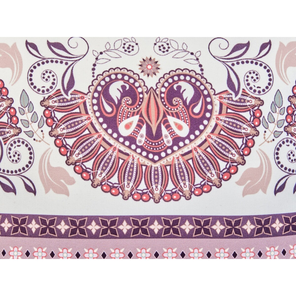 Zestaw 2 poduszek ogrodowych TVISTA Wzór orientalny 45 x 45 cm Purpurowy